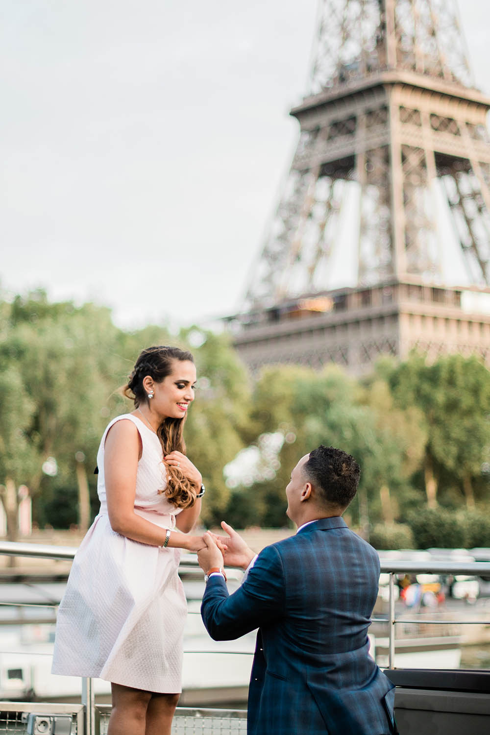 demande en mariage sur un bateau à paris
