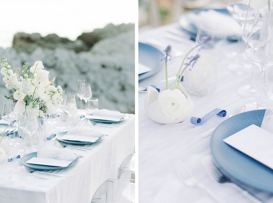 décoration de table avec fleurs de esther lamarche