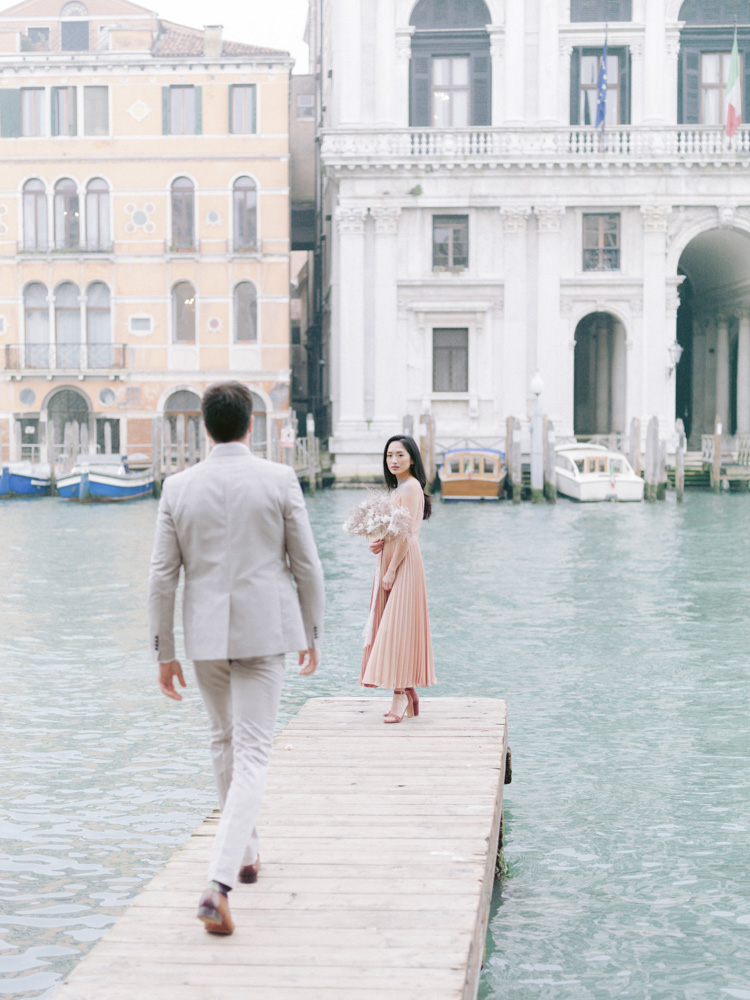 a couple in venice