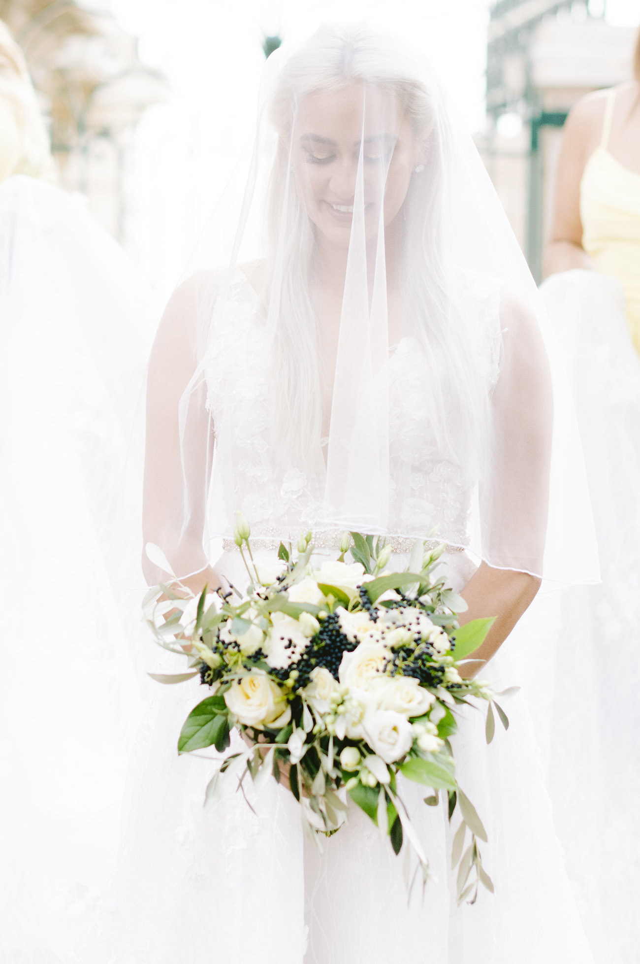 la mariée avec ses demoiselles d'honneur à monaco