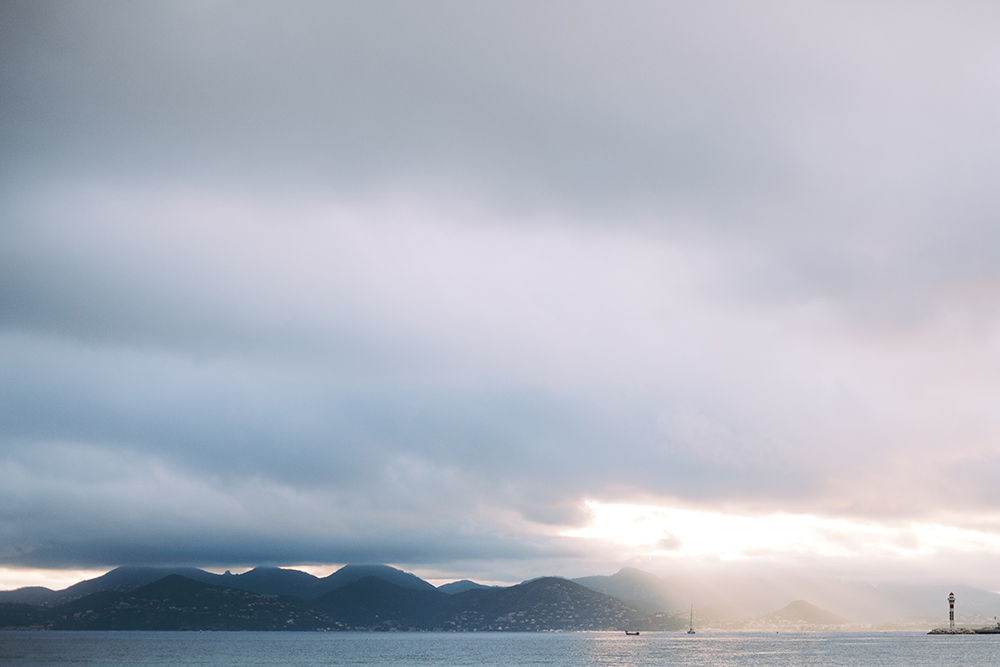 une vue incroyable sur la baie de cannes