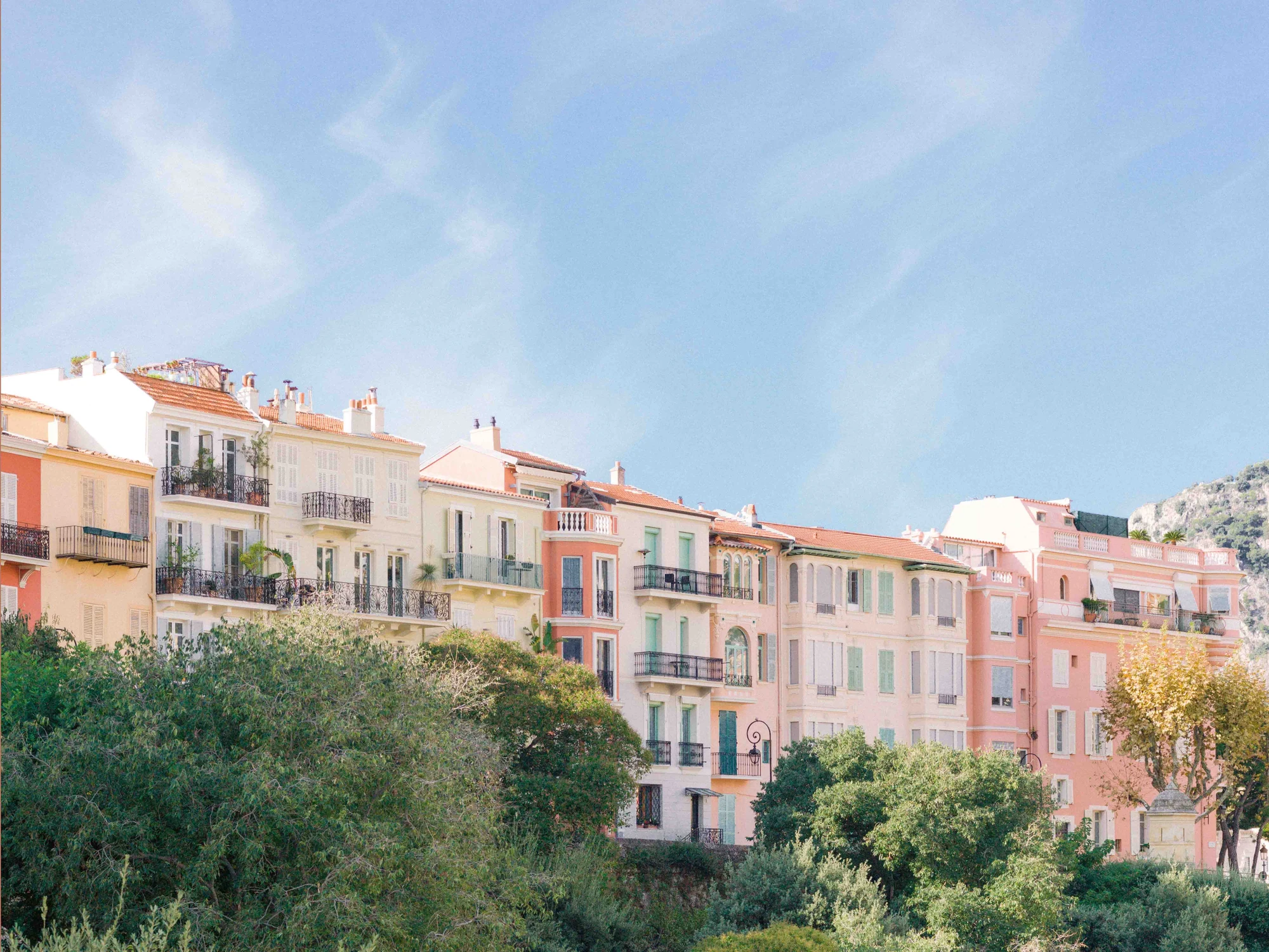 Mediterranean view from Monaco on the French Riviera