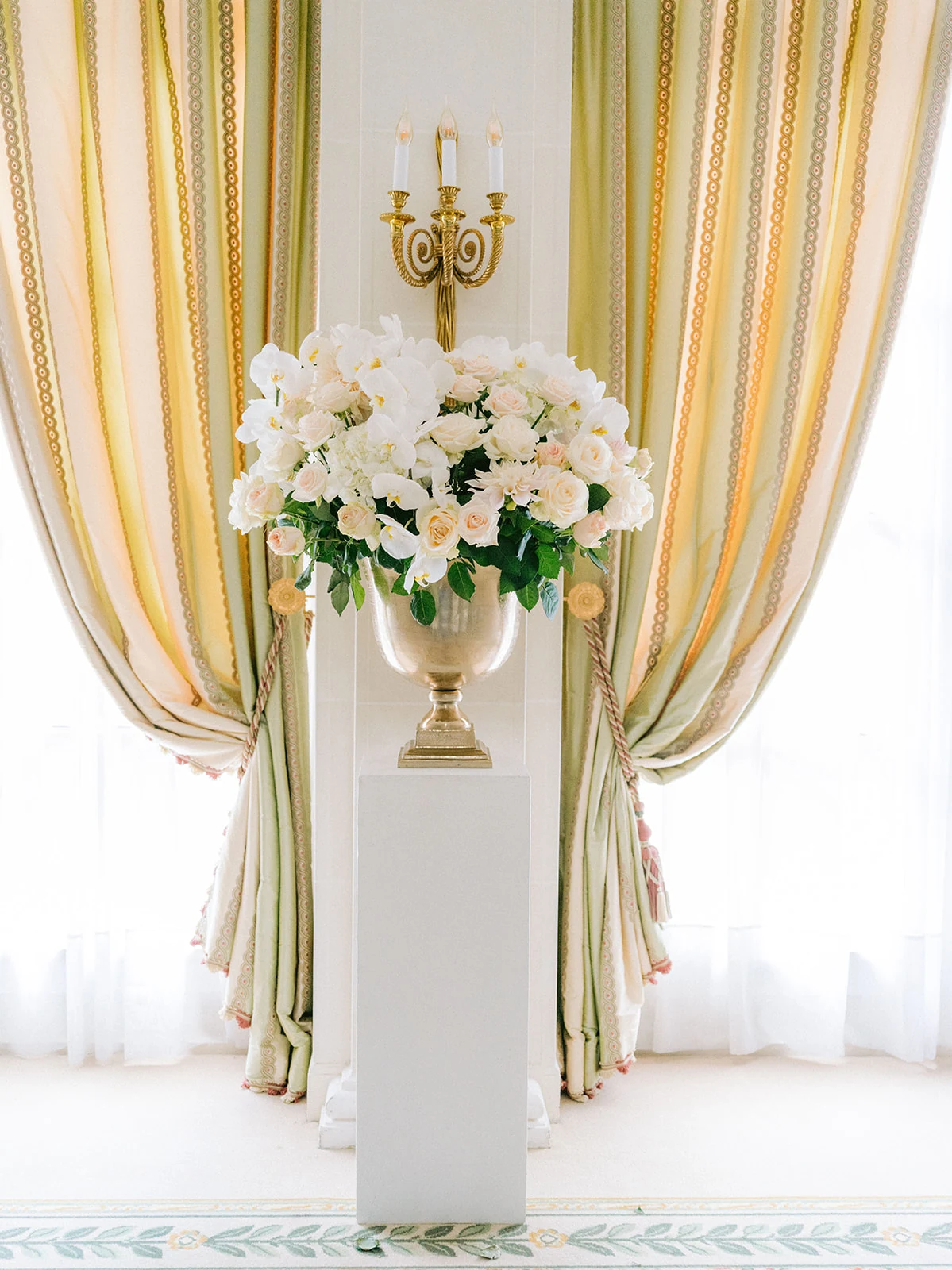Wedding flowers and floral design at Le Bristol Paris
