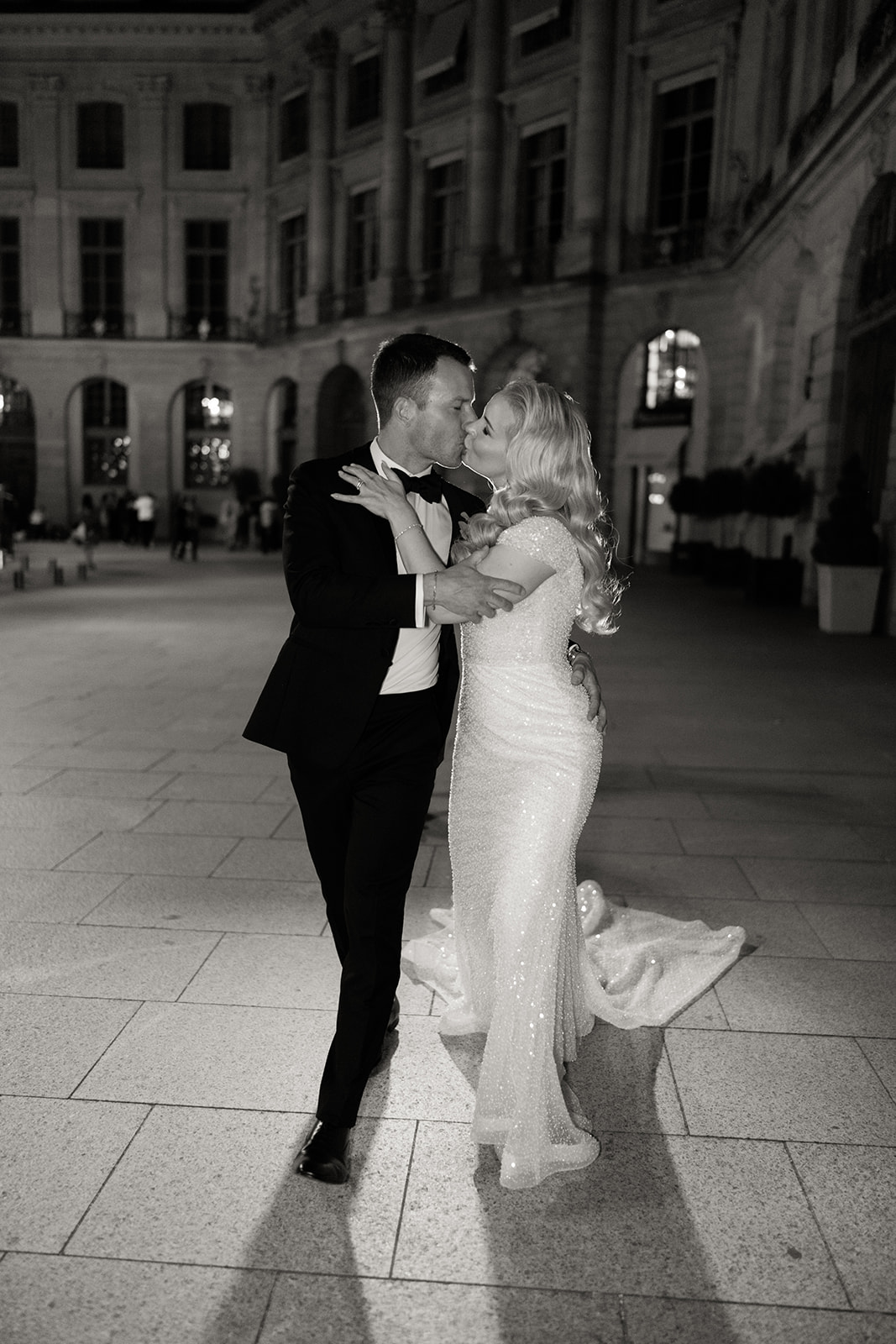 Editorial details inside the bridal suite during a wedding at The Ritz Paris